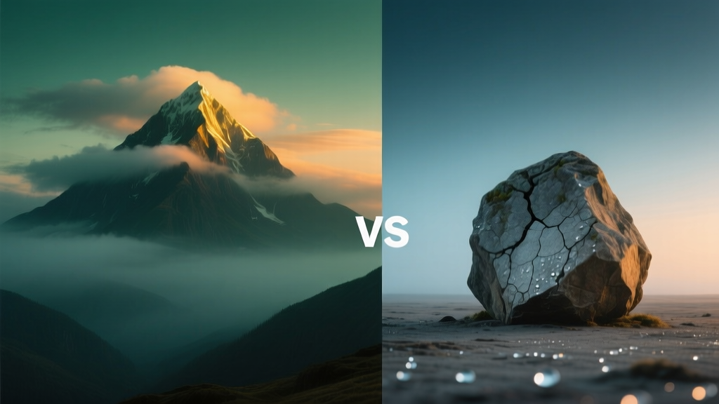 Mountain vs Rock: Dream Symbol Comparison