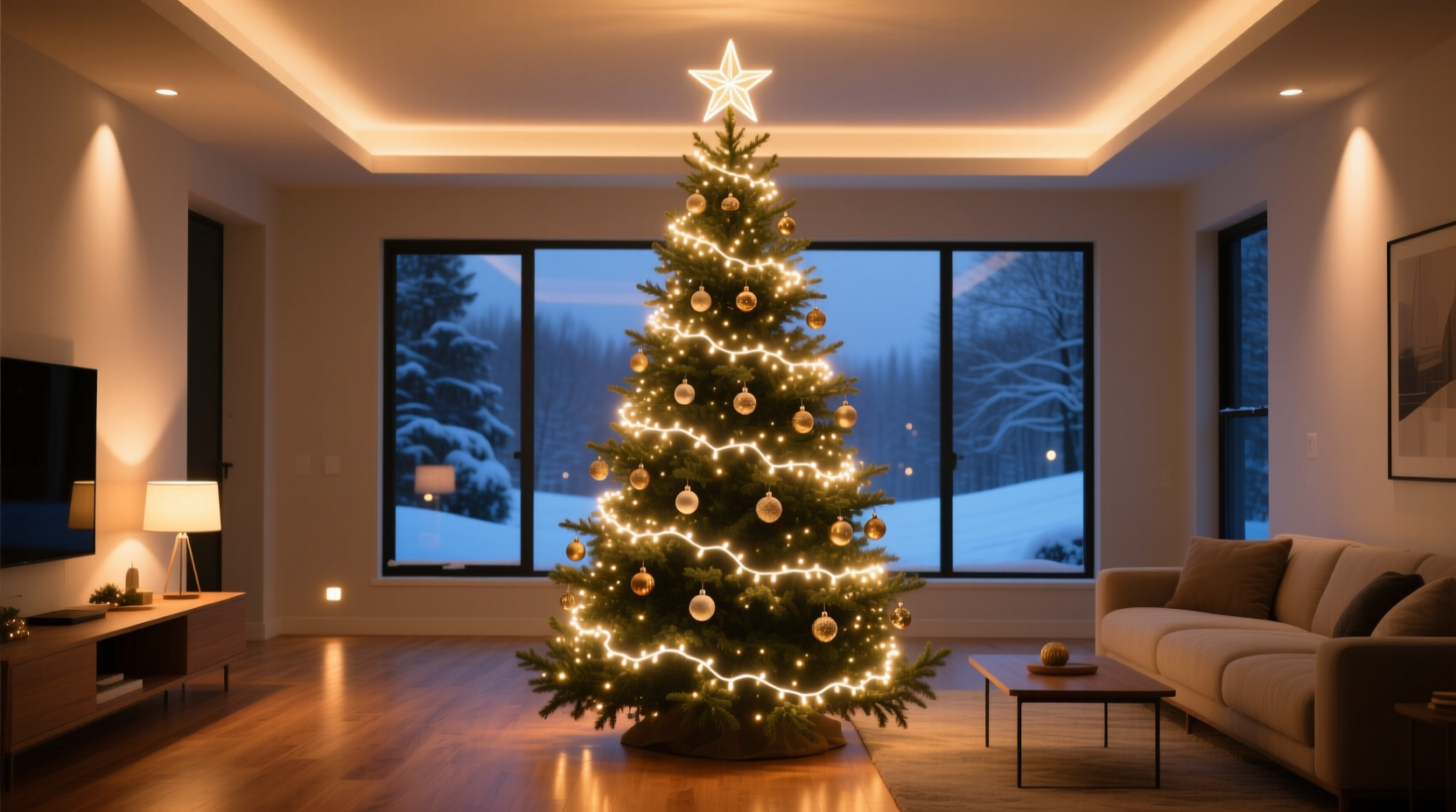 how to layer christmas lighting for depth indoor tree and room tips