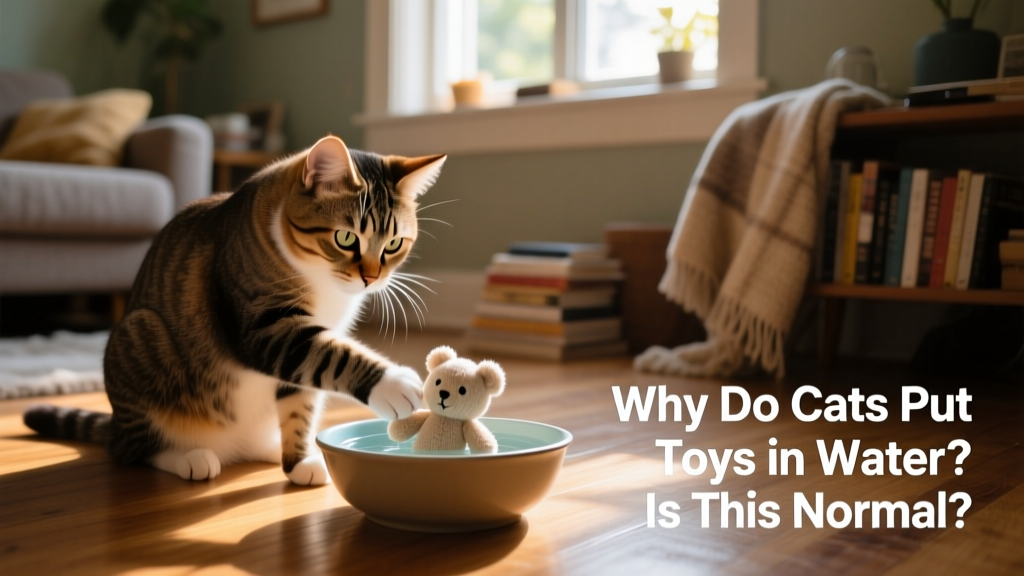 Why Do Cats Put Toys in Water? Is This Normal?