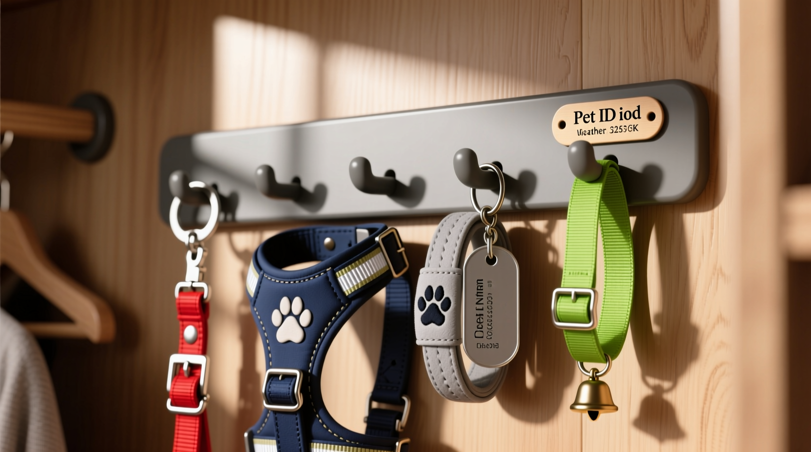 closet organization tips pet id tags collars