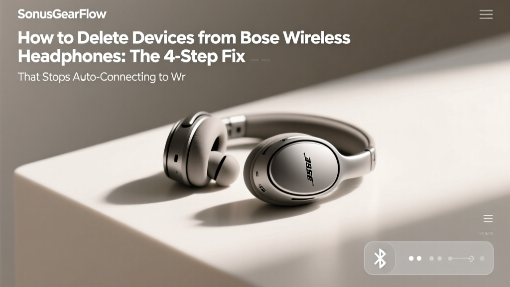 Bose Headphones: Delete Devices & Stop Auto-Connect