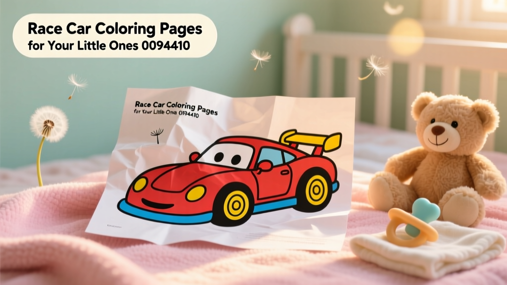 Race Car Coloring Pages for Your Little Ones: Developmental Benefits, Safety Tips, and Age-Appropriate Activity Strategies