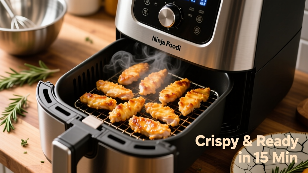 Perfect Frozen Chicken Strips in Ninja Foodi (Crispy!)