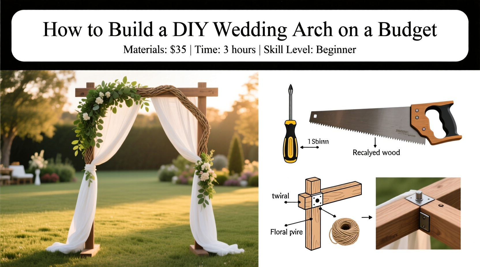 do it yourself wedding arch
