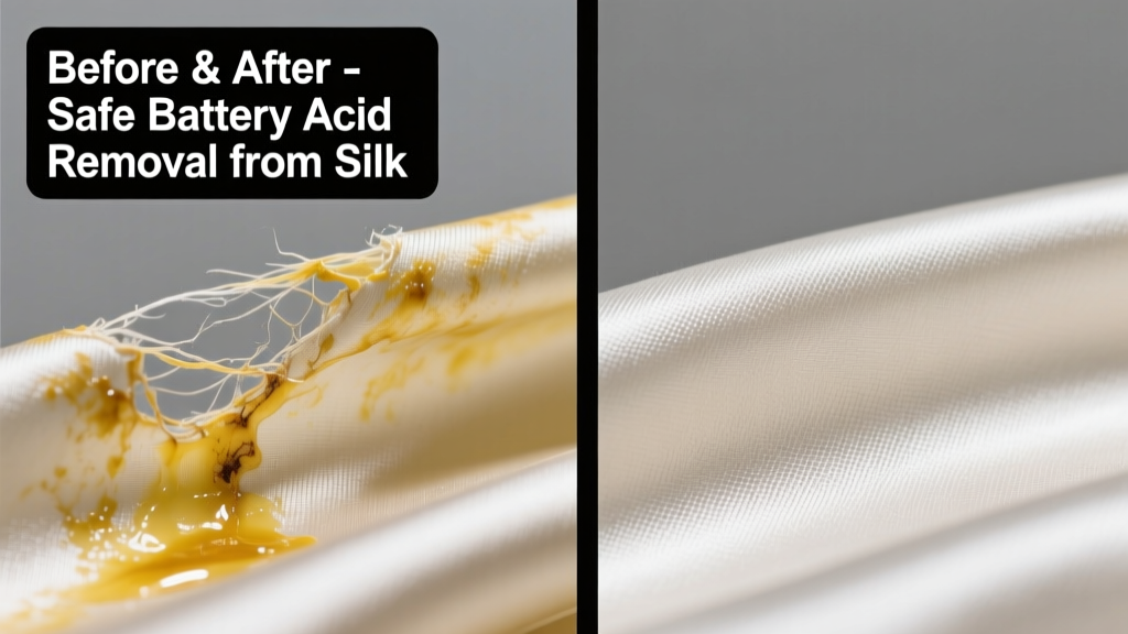 How to Remove Battery Acid from Silk Safely
