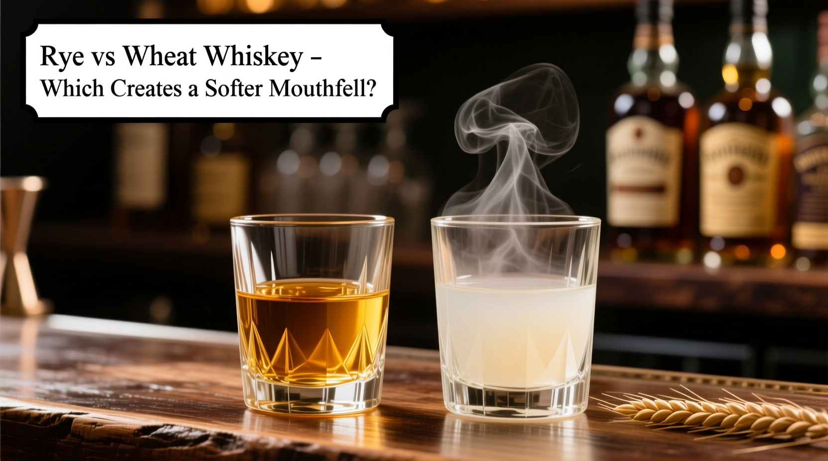 rye vs wheat whiskey which grain creates a softer mouthfeel