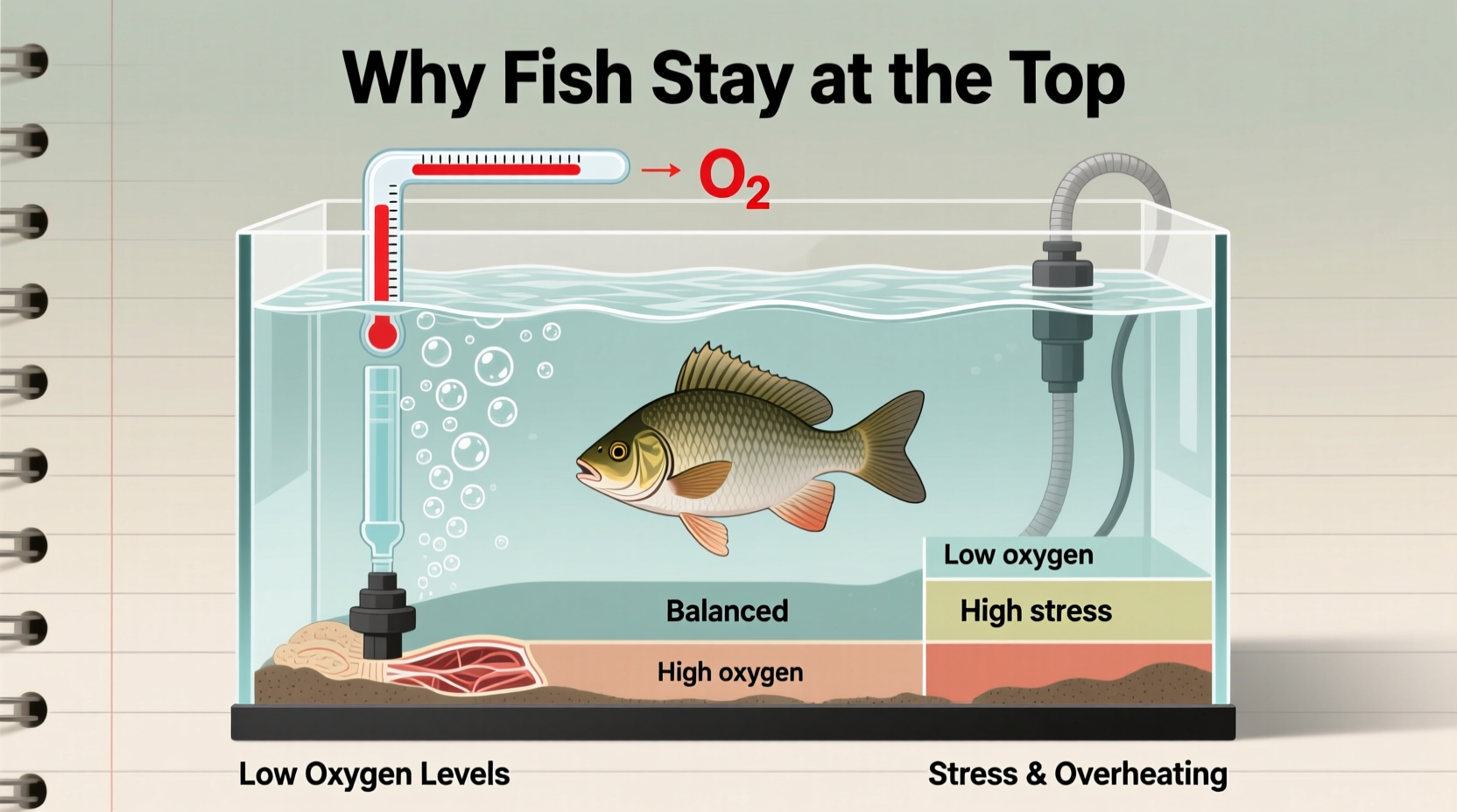 why does my fish stay at the top of the tank understanding oxygen and stress levels