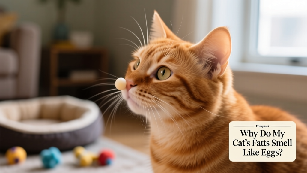 Close-up of a curious cat sniffing the air, slightly wrinkling its nose