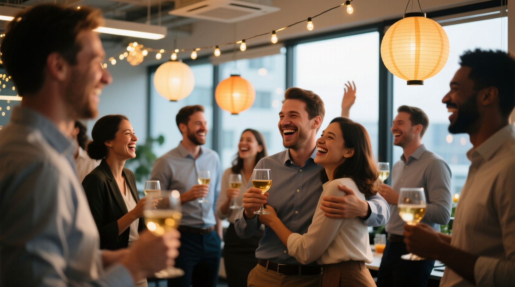 get better photos at the office party by adjusting for