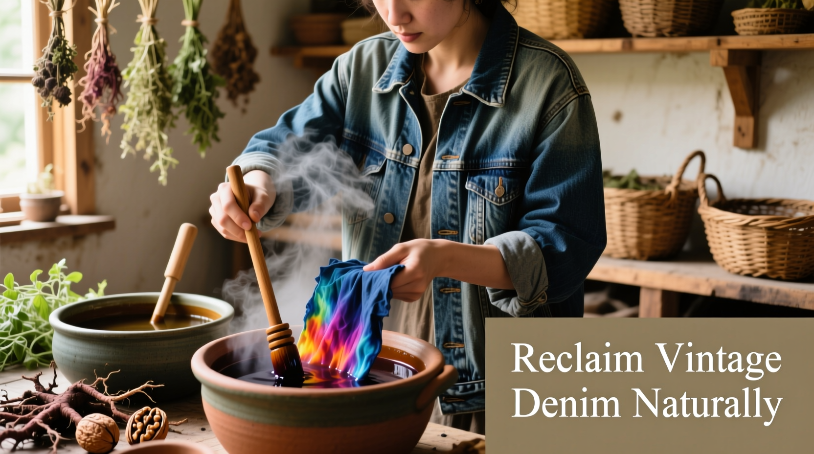 how to refresh faded denim jackets using natural dye techniques