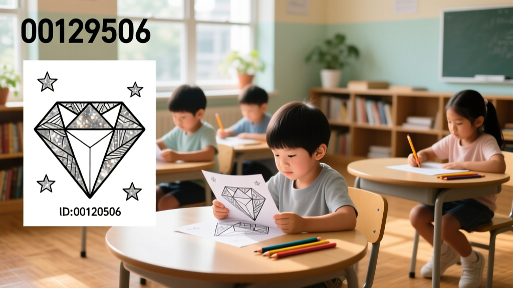 Diamond Coloring Pages_00120506: Cognitive, Motor, and Aesthetic Benefits for Early Learners
