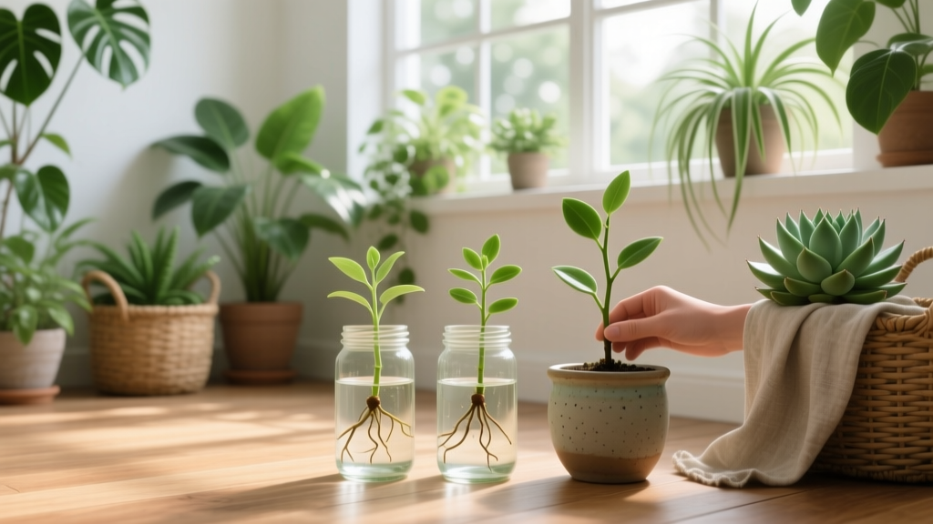 Non-Flowering Plant Propagation: Stem Cuttings Guide