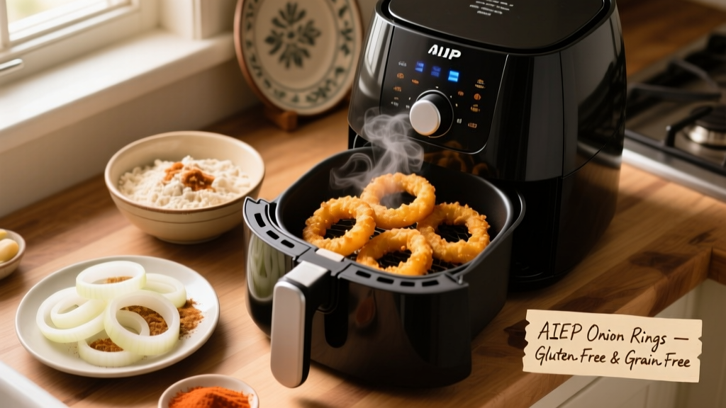 How to Make Crispy AIP Onion Rings in the Air Fryer