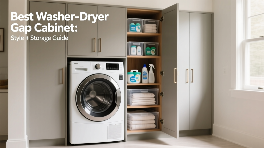 Best Washer-Dryer Gap Cabinet: Style + Storage Guide