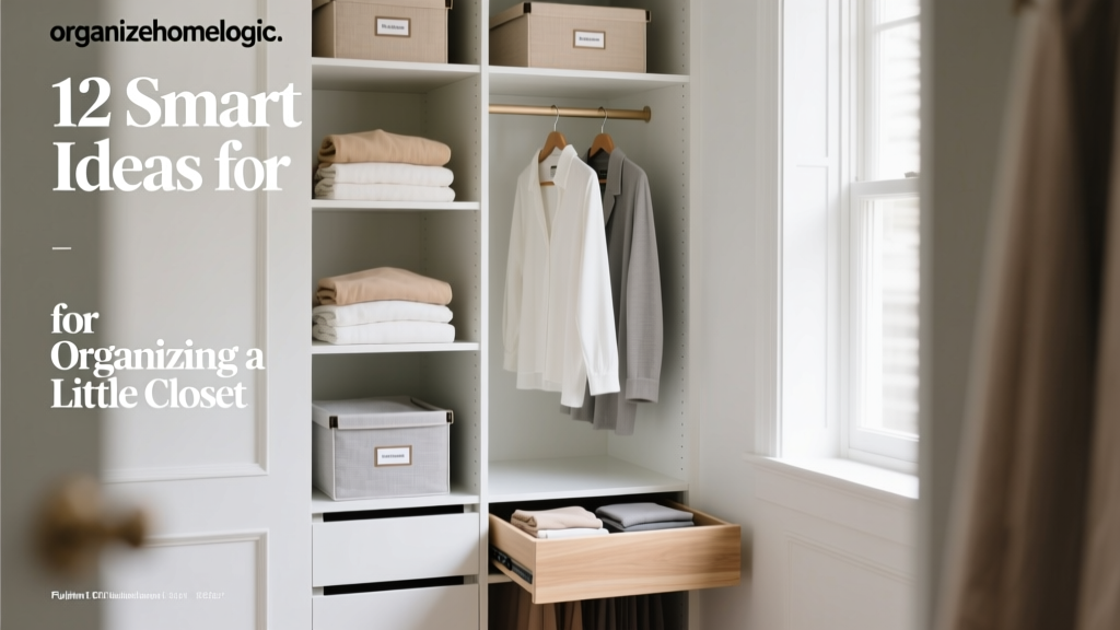 12 Smart Ideas for Organizing a Little Closet