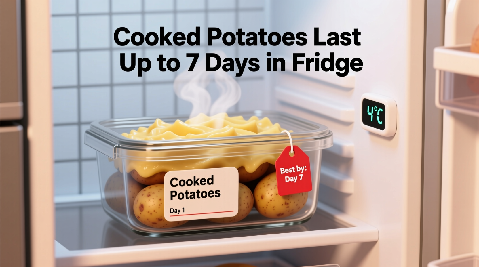 how long do cooked potatoes last in fridge