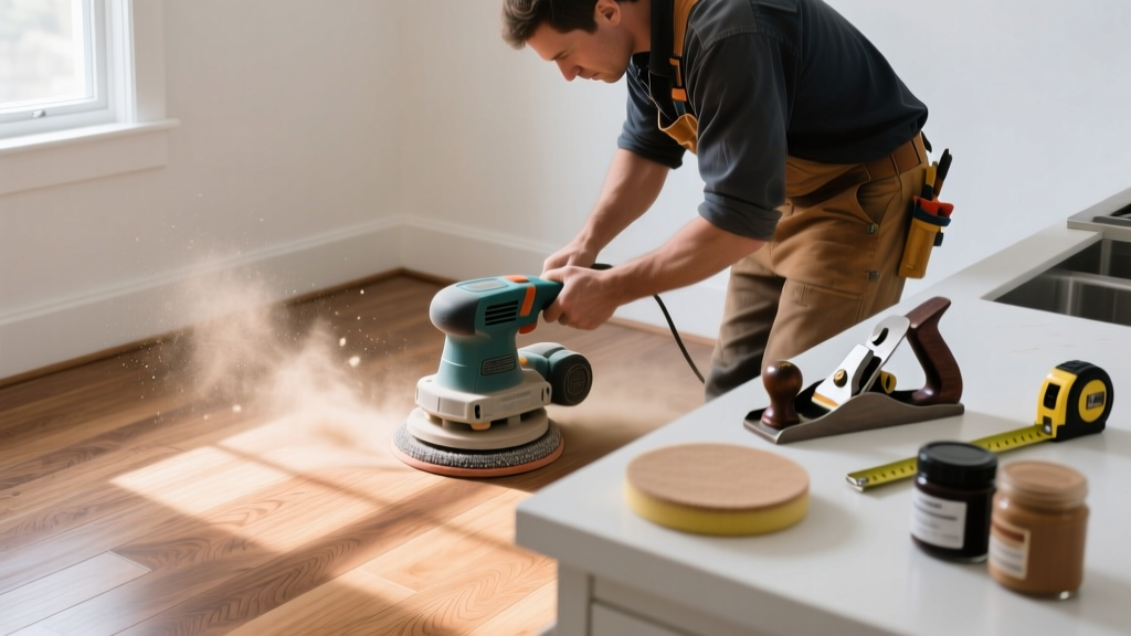Fixing Dull Hardwood Floors in the Kitchen