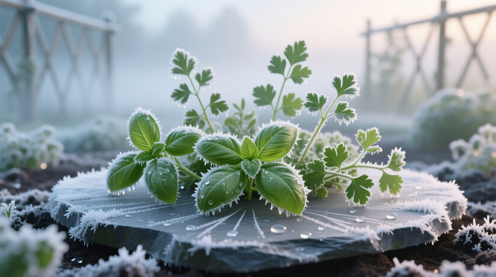 freeze garden herbs