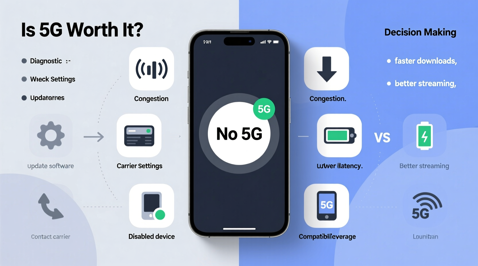 why is my phone not connecting to 5g and is it even worth enabling