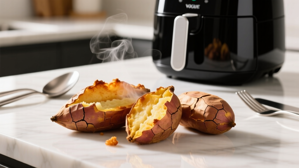 Air Fryer Baked Sweet Potatoes: Crispy Skin, Fluffy Center