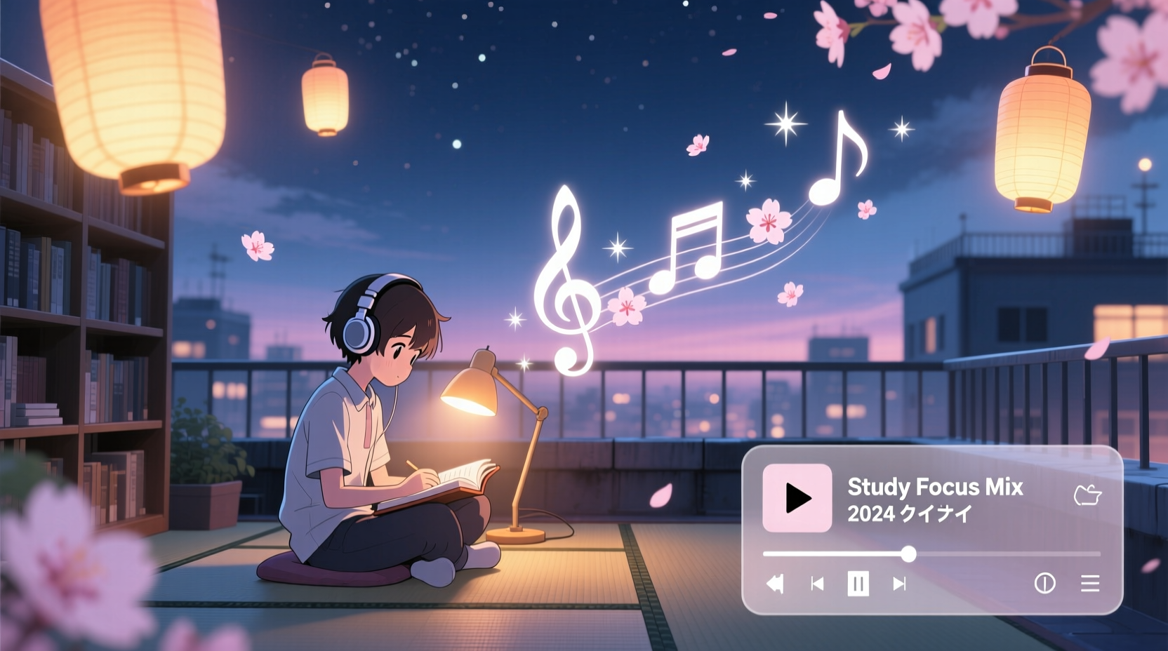 anime study playlists with lofi beats to improve concentration