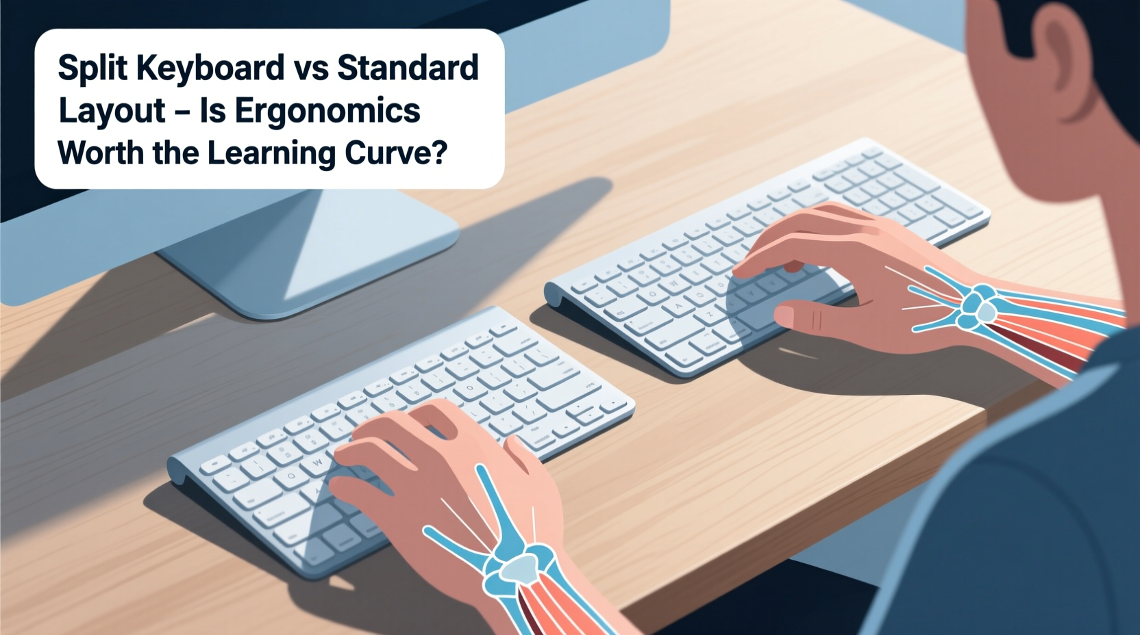 split keyboard vs standard layout is ergonomics worth the learning curve
