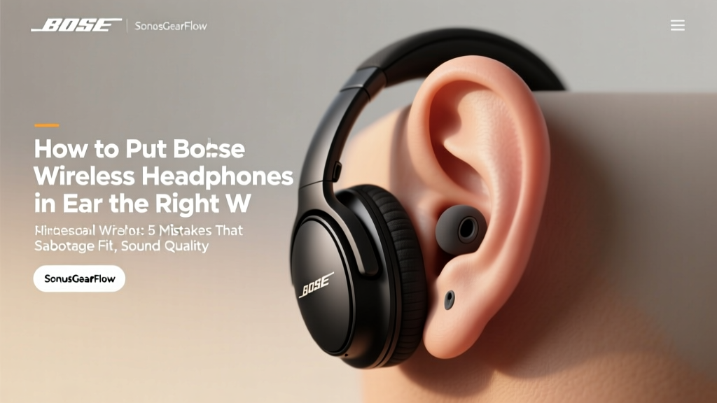 How to Fit Bose Wireless Earbuds Correctly