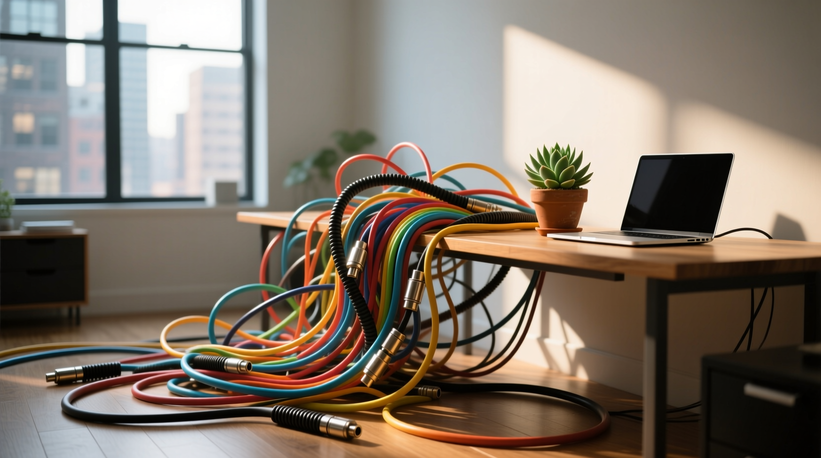 when you cant hide your cables embrace them for better