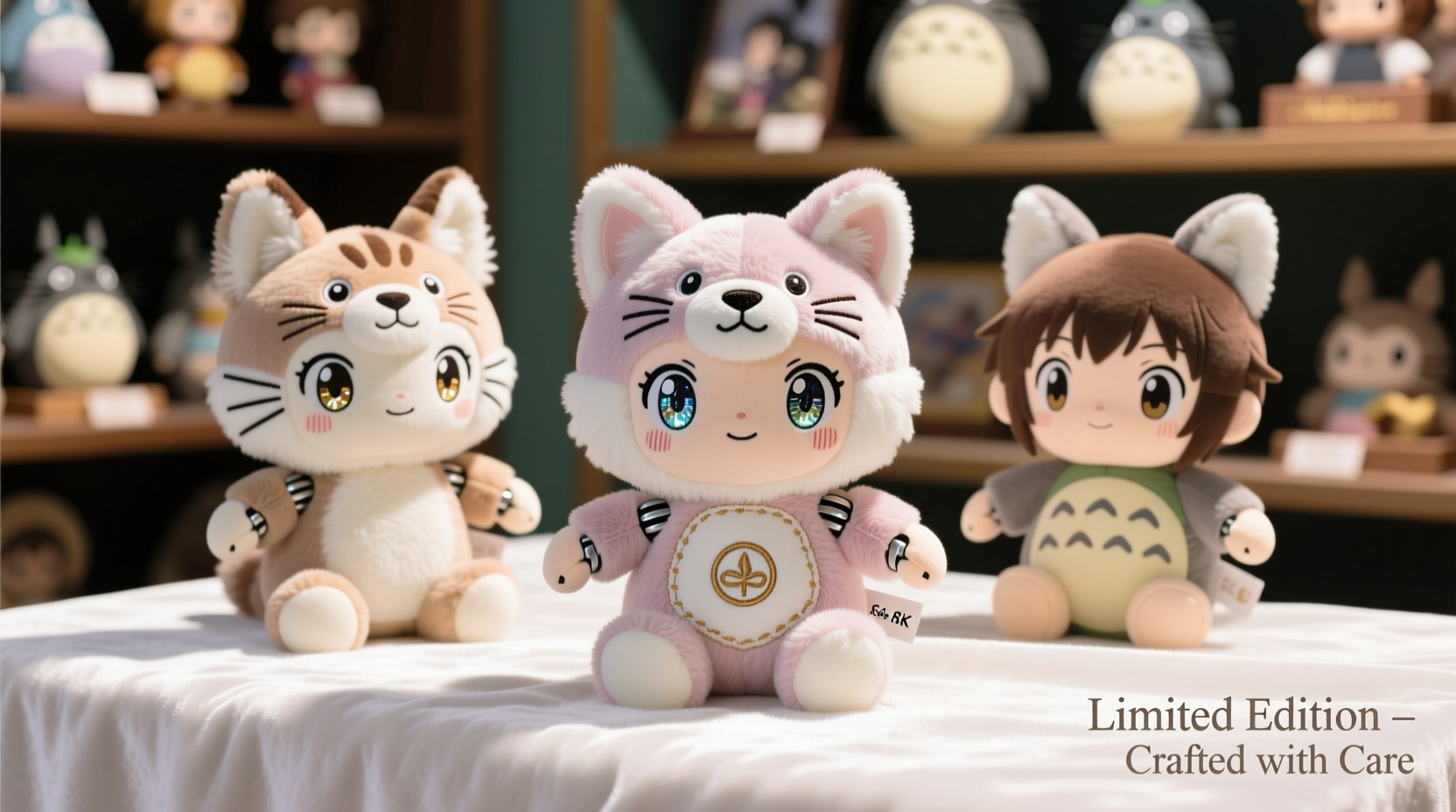 anime character plushies which brands feel premium and last longer