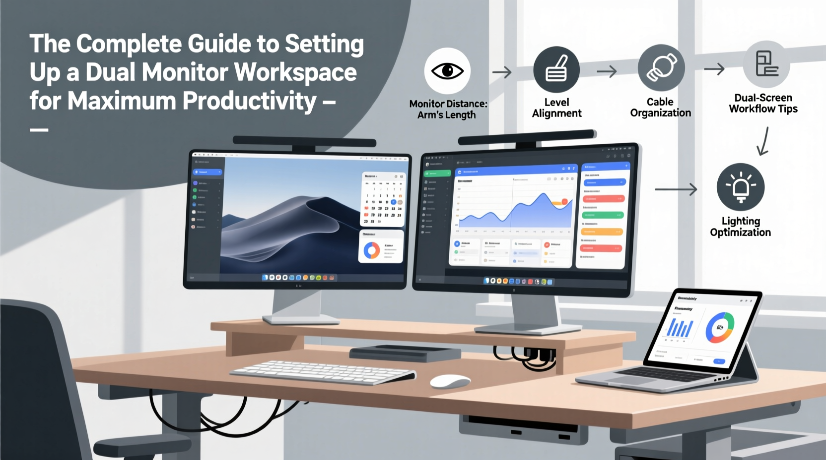 the complete guide to setting up a dual monitor workspace for maximum productivity