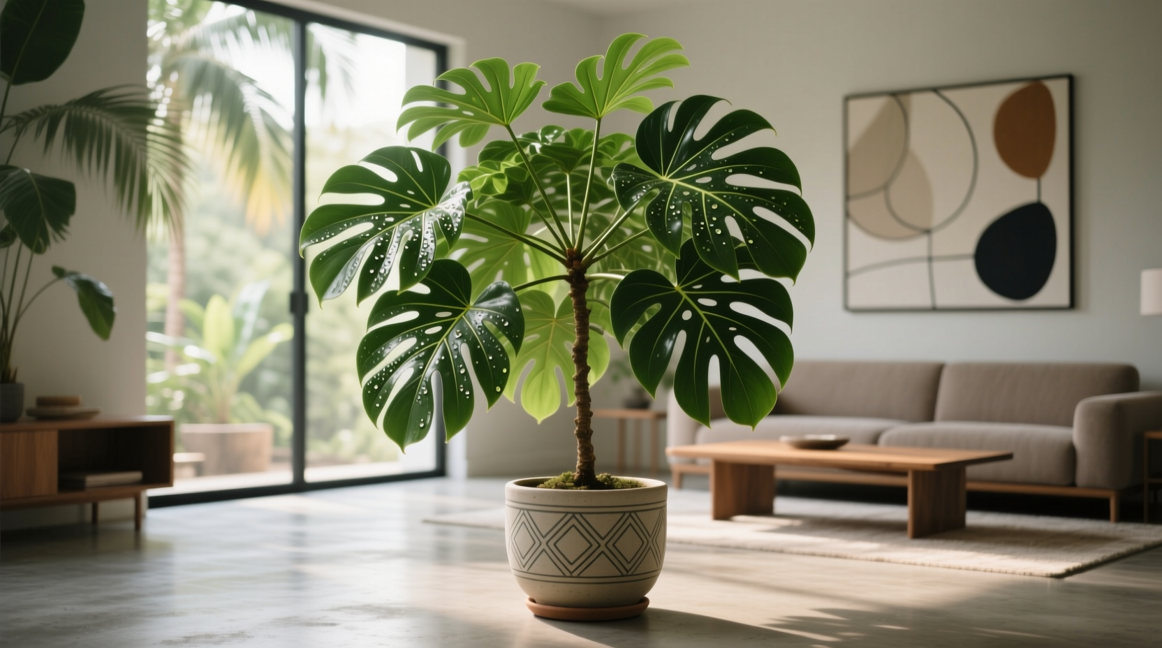 schefflera tree indoor