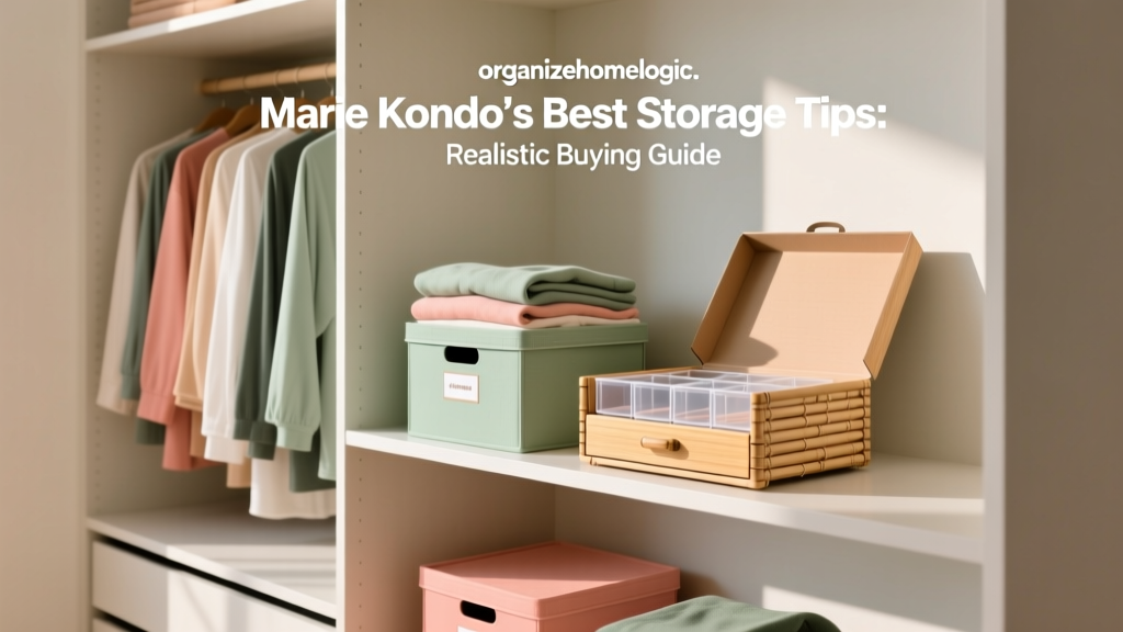 Marie Kondo's Best Storage Tips: Realistic Buying Guide