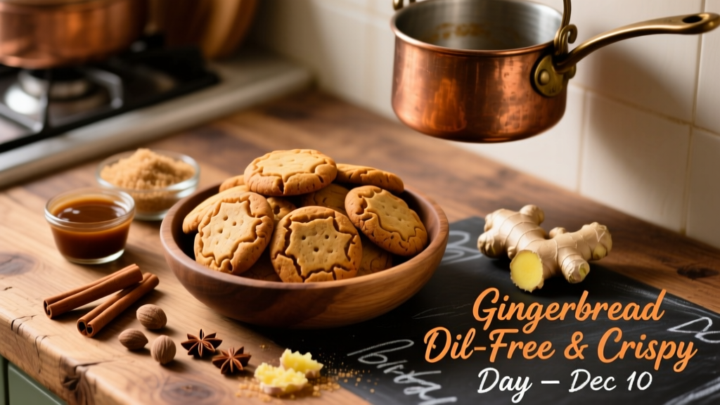 Air Fryer Gingerbread Cookies: Crispy, Spiced & Oil-Free