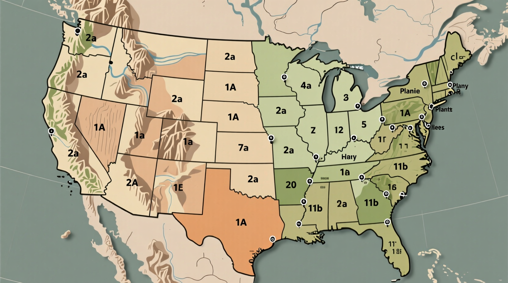 u s planting zones
