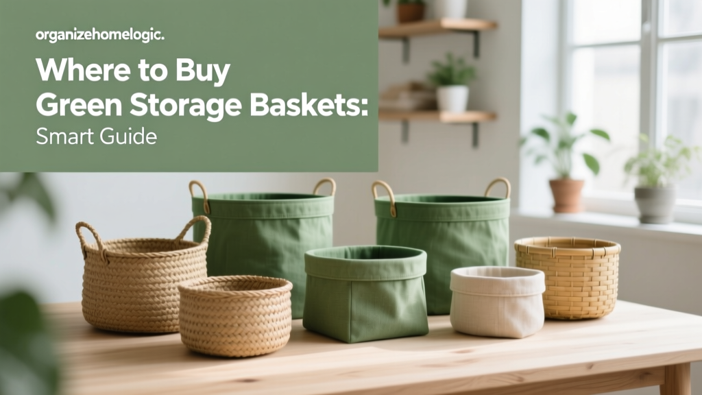 Where to Buy Green Storage Baskets: Smart Guide