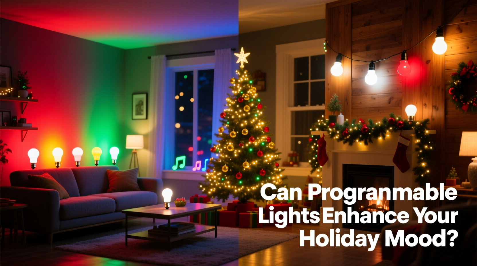 rgb smart bulbs vs static color lights can programmable lights enhance your holiday mood