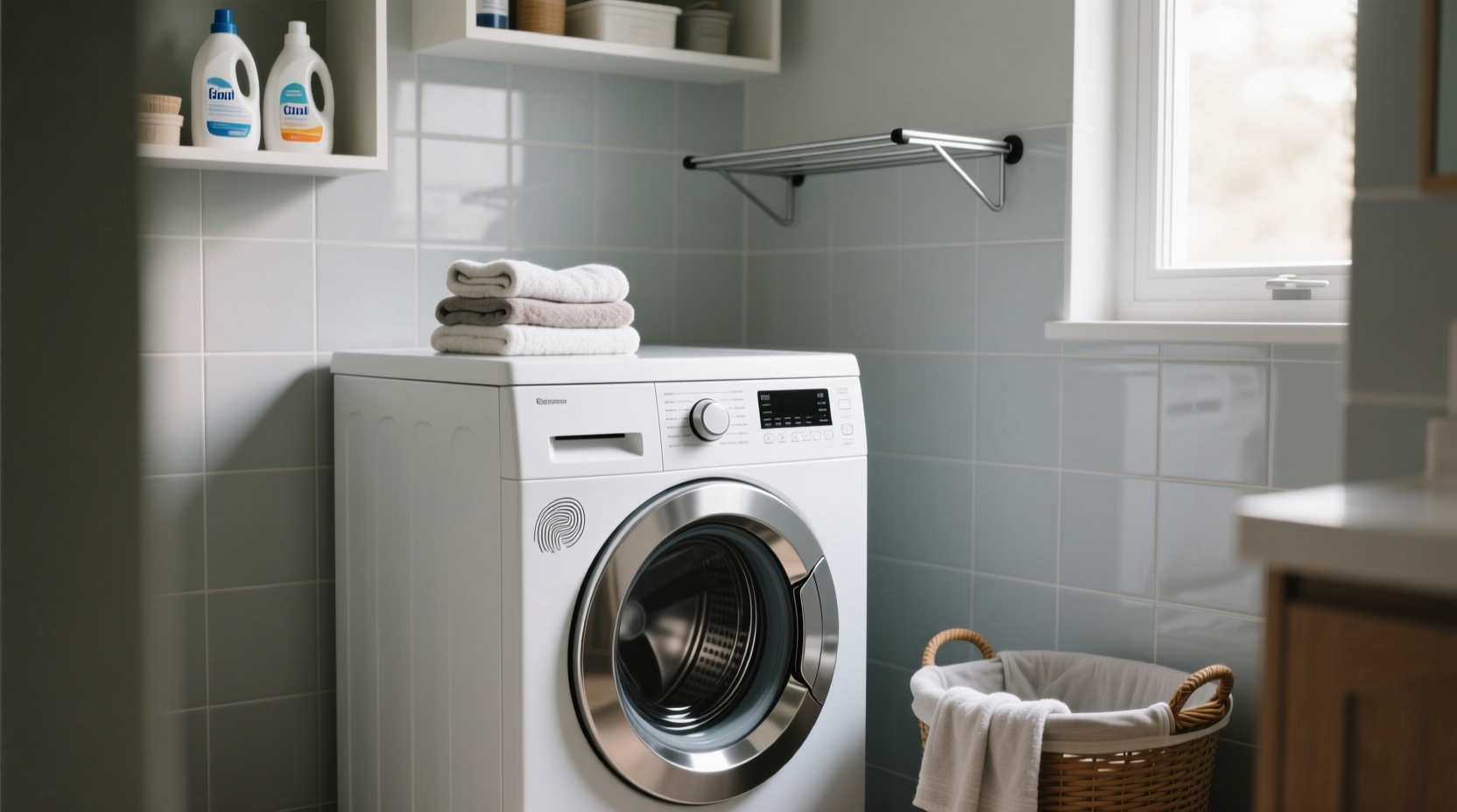 small laundry room top loading machine