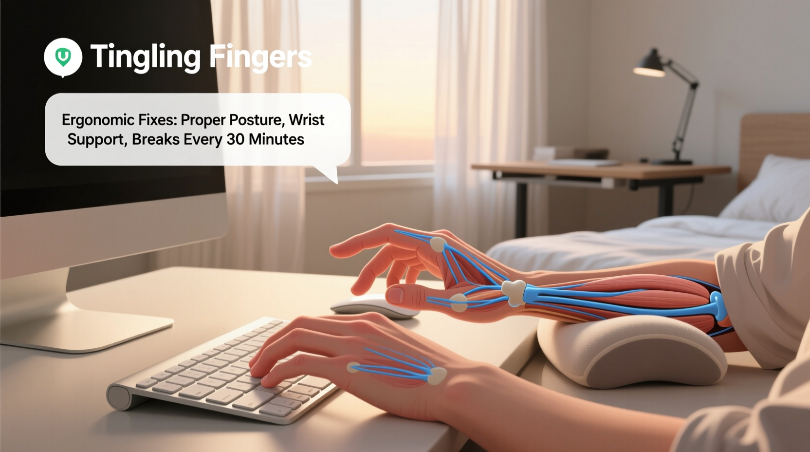 tingling fingers when waking up causes and ergonomic fixes