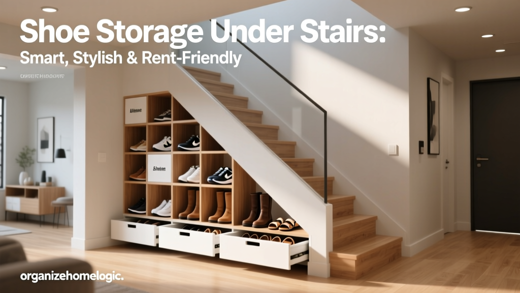 Shoe Storage Under Stairs: Smart, Stylish & Rent-Friendly