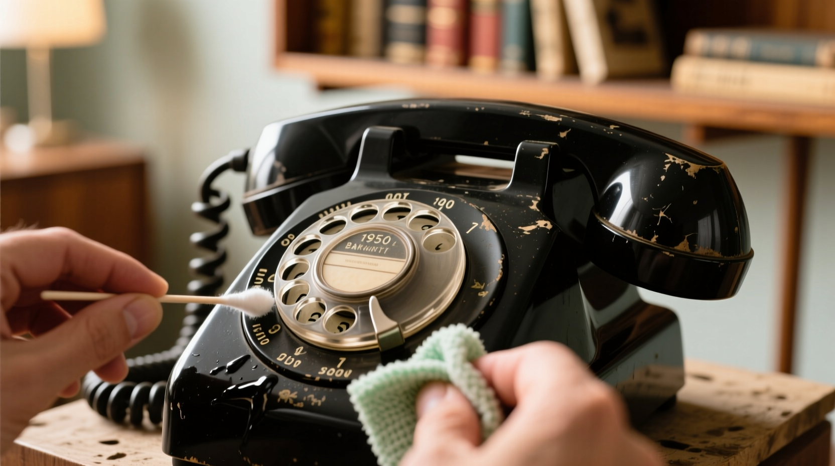 eco friendly cleaning tips for vintage rotary phones