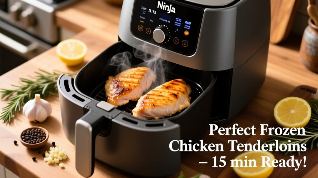 Perfect Frozen Chicken Tenderloins in Ninja Foodi