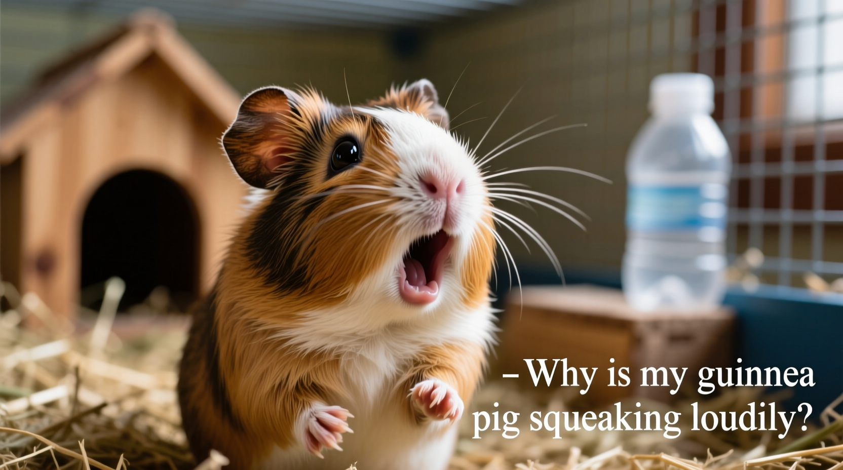 why is my guinea pig squeaking loudly and what are they trying to say
