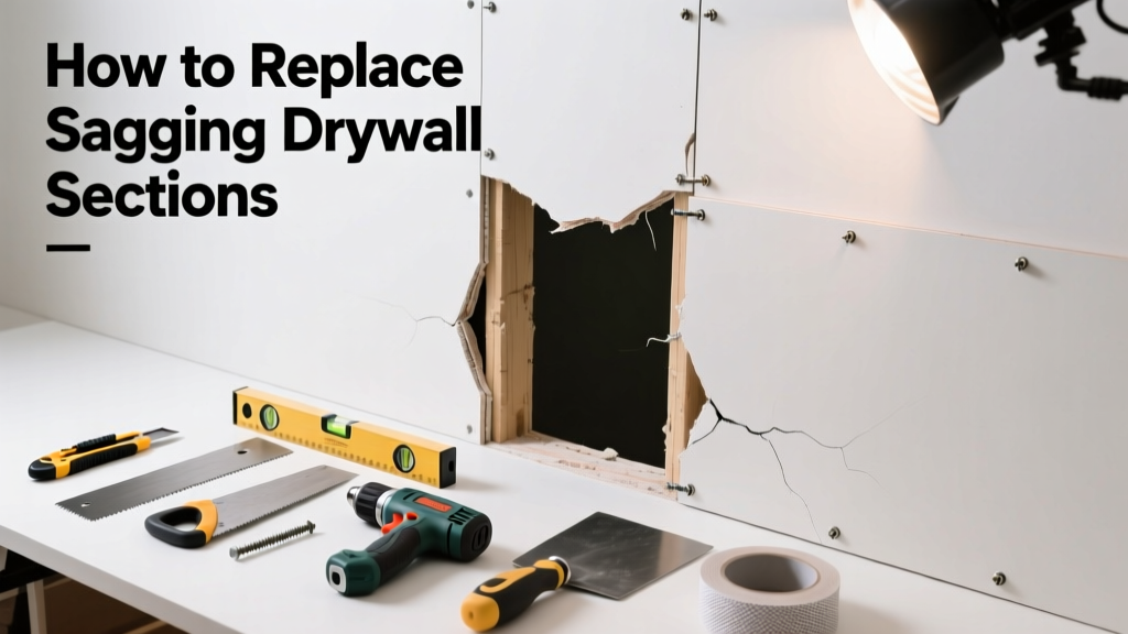 How to Replace Sagging Drywall Sections Properly