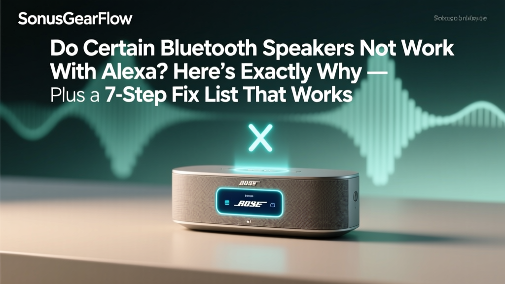 Bluetooth Speakers Not Working with Alexa: Fixes