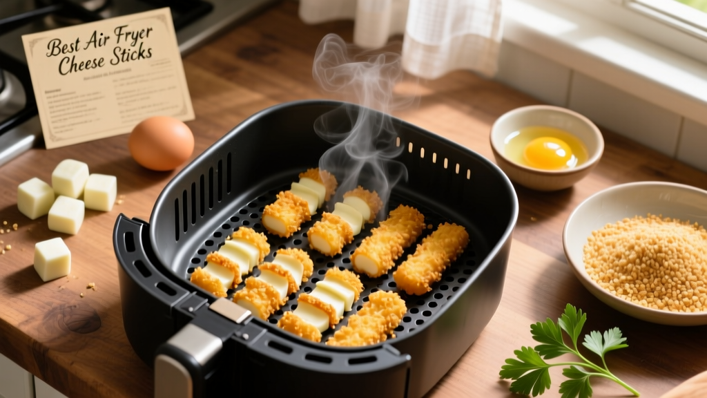 Best Air Fryer Cheese Stick Recipe (Crispy & Mess-Free!)