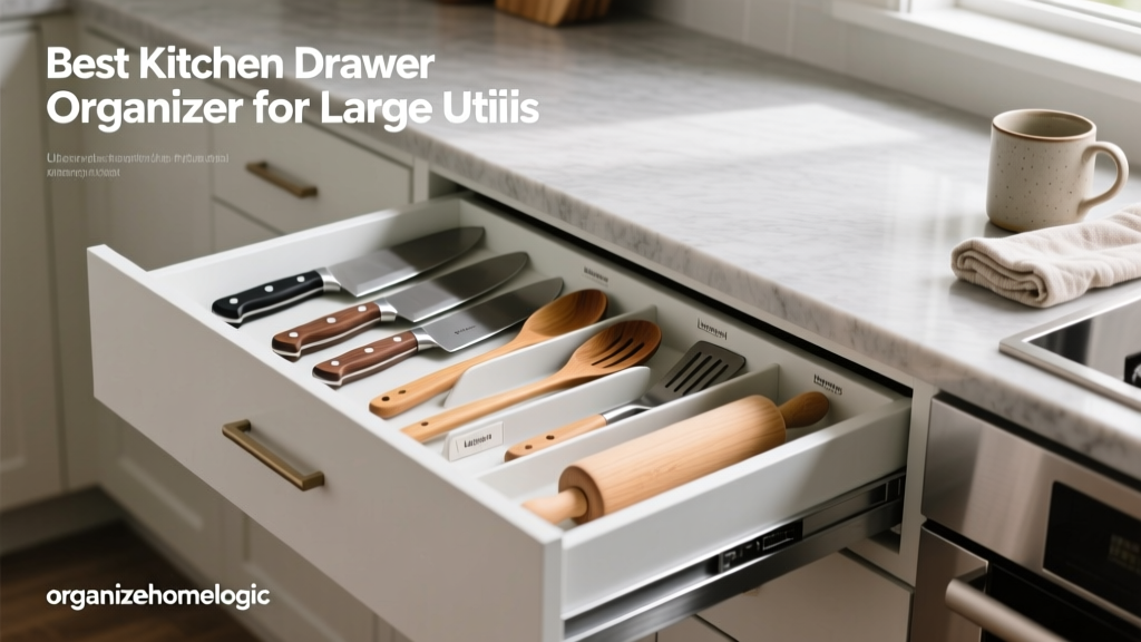 Best Kitchen Drawer Organizer for Large Utensils
