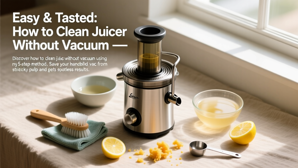 Easy & Tested: How to Clean Juicer Without Vacuum