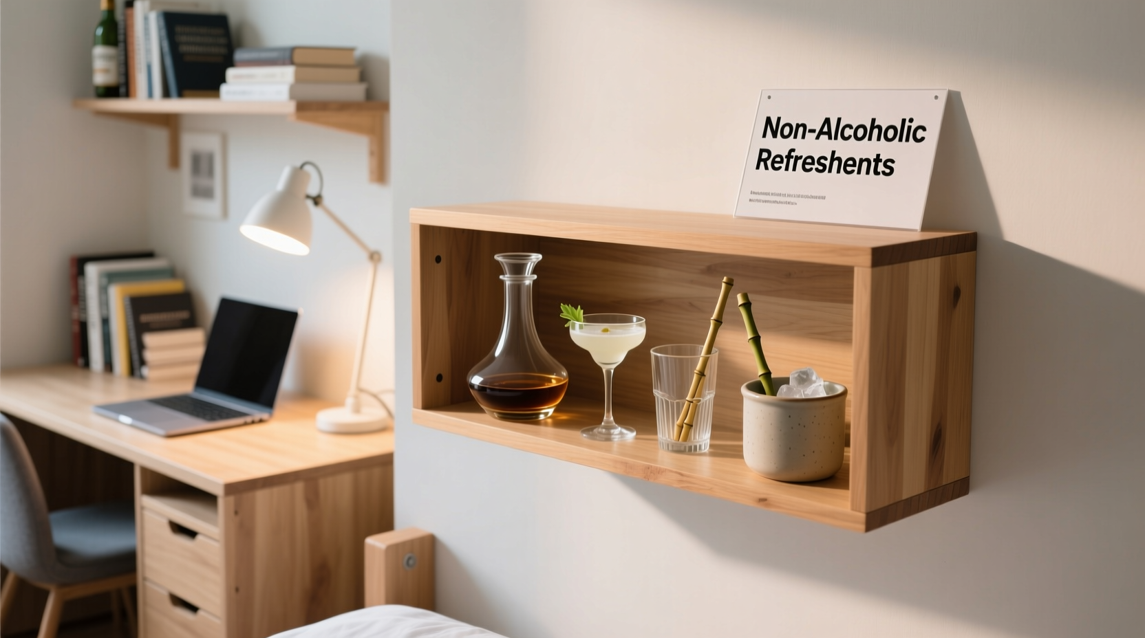 how to decorate your dorm room bar setup without breaking school rules