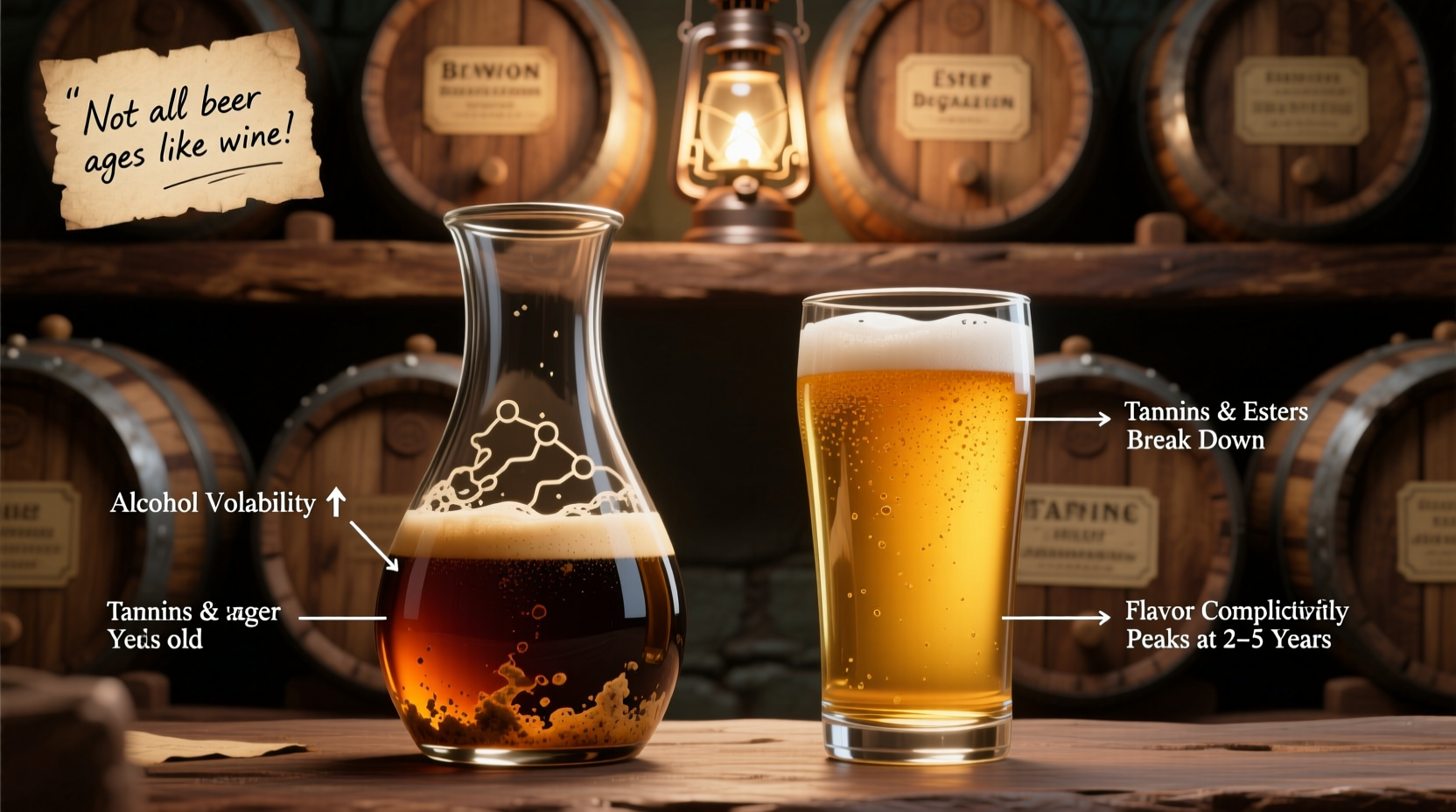 can you age beer like wine what changes over time