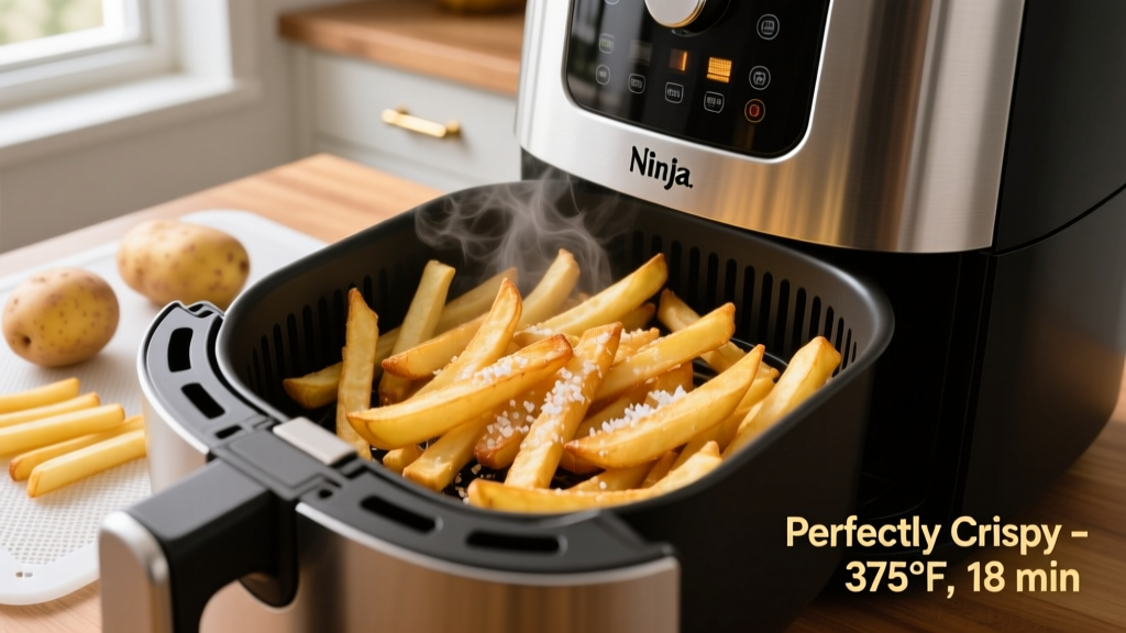 Perfect Frozen French Fries in a Ninja Air Fryer